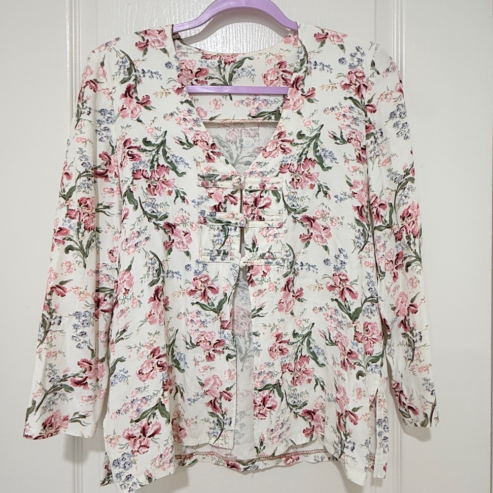 Vintage Floral Cottagecore Two-Piece Set Jacket + Dress Fits M - Picture 6 of 9